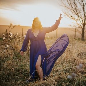 Lulus Blue Dress Size Medium